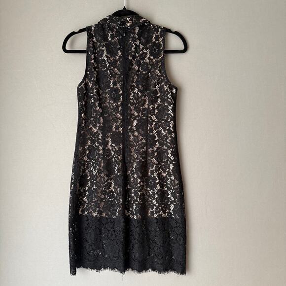J.Crew sz 00 black‎ Lace peter pan collar mini Dress - Picture 5 of 8